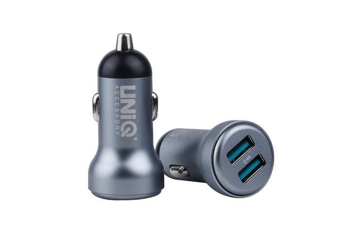 UNIQ Accessory Autolader Apple Lightning - Grijs-Oplader-Ilumina Benelux
