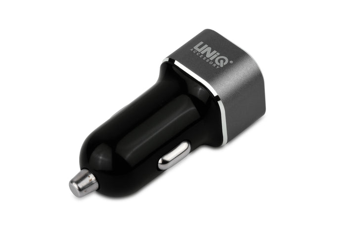 UNIQ Accessory Autolader Lightning 2.4A - Zwart-Oplader-Ilumina Benelux