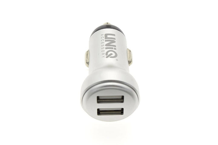 UNIQ Accessory Autolader Lightning USB 2.4A - White-Oplader-Ilumina Benelux