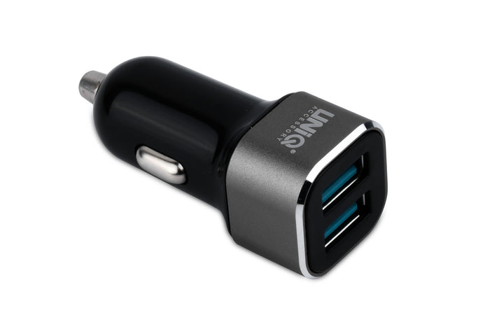 UNIQ Accessory Autolader Lightning USB 2.4A - Zwart-Oplader-Ilumina Benelux