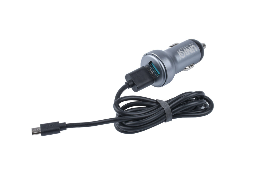 UNIQ Accessory Autolader Micro USB - Grijs-Oplader-Ilumina Benelux