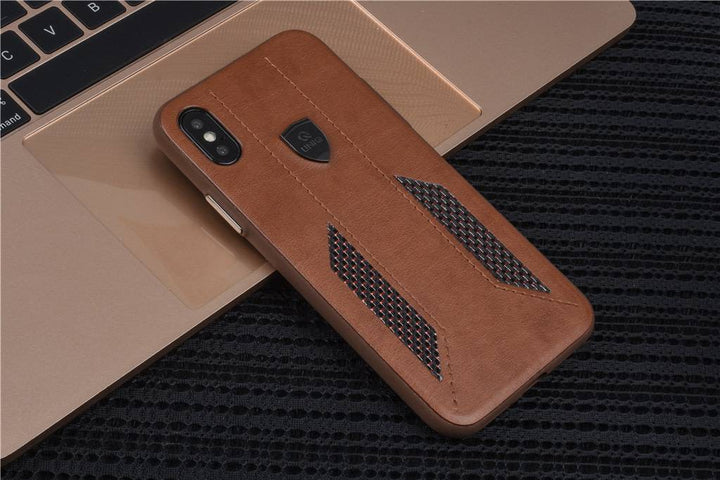UNIQ Accessory Backcover voor Apple iPhone Xs - Bruin-Hoesjes-Ilumina Benelux