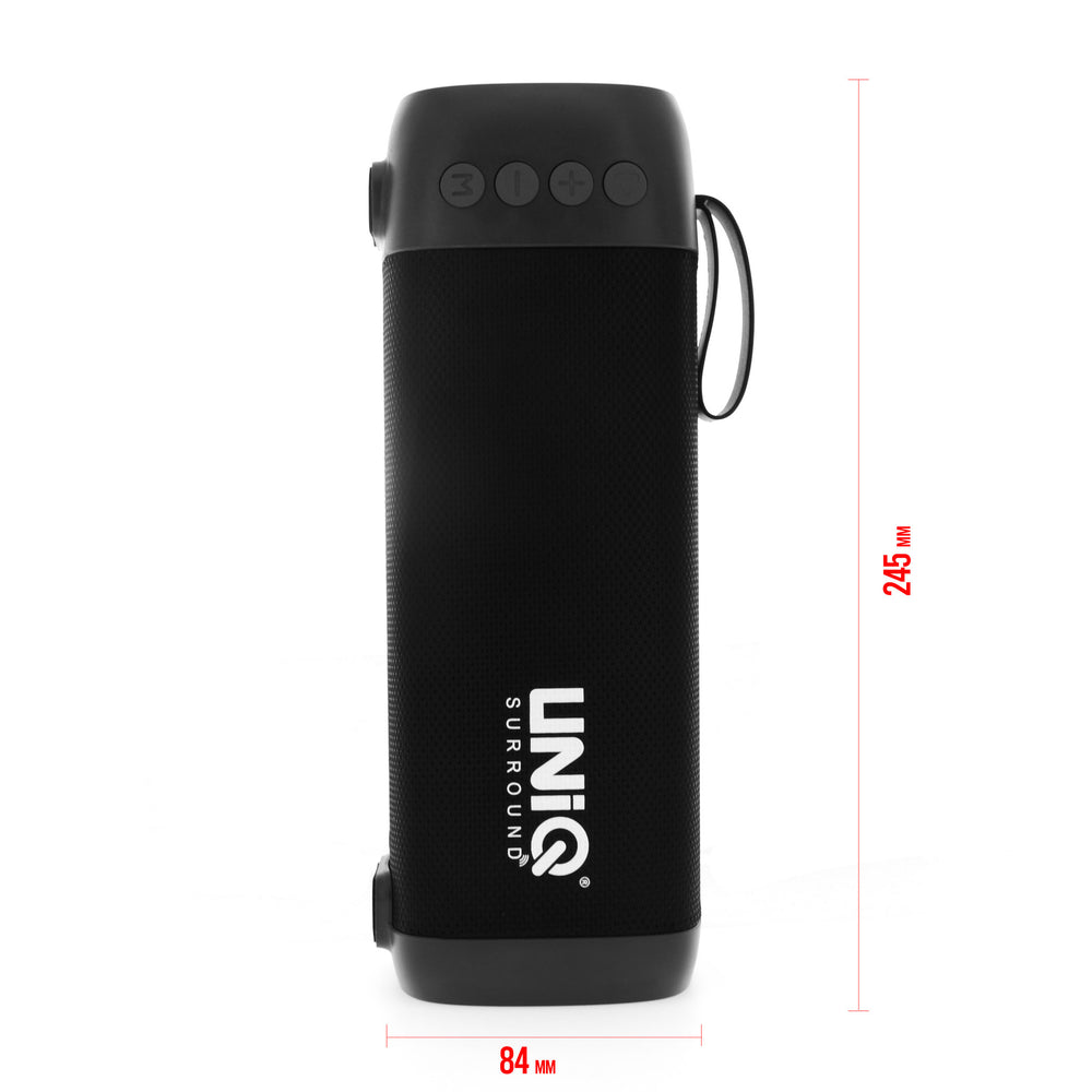 UNIQ Accessory Berlin Bluetooth Speaker - MP3 - USB - Radio - AUX - Zwart-Speakers-Ilumina Benelux