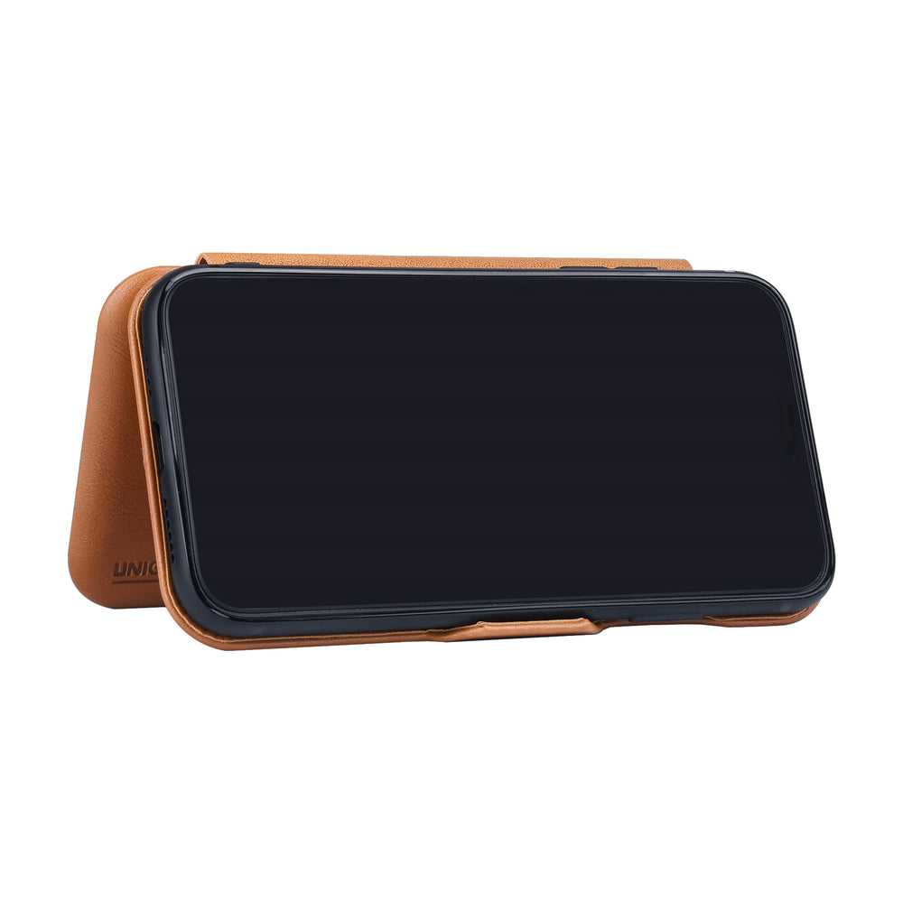 UNIQ Accessory Bruin hoesje iPhone 11 Pro Max - Book Case - Elegance Series - Pasjeshouder-Hoesjes-Ilumina Benelux