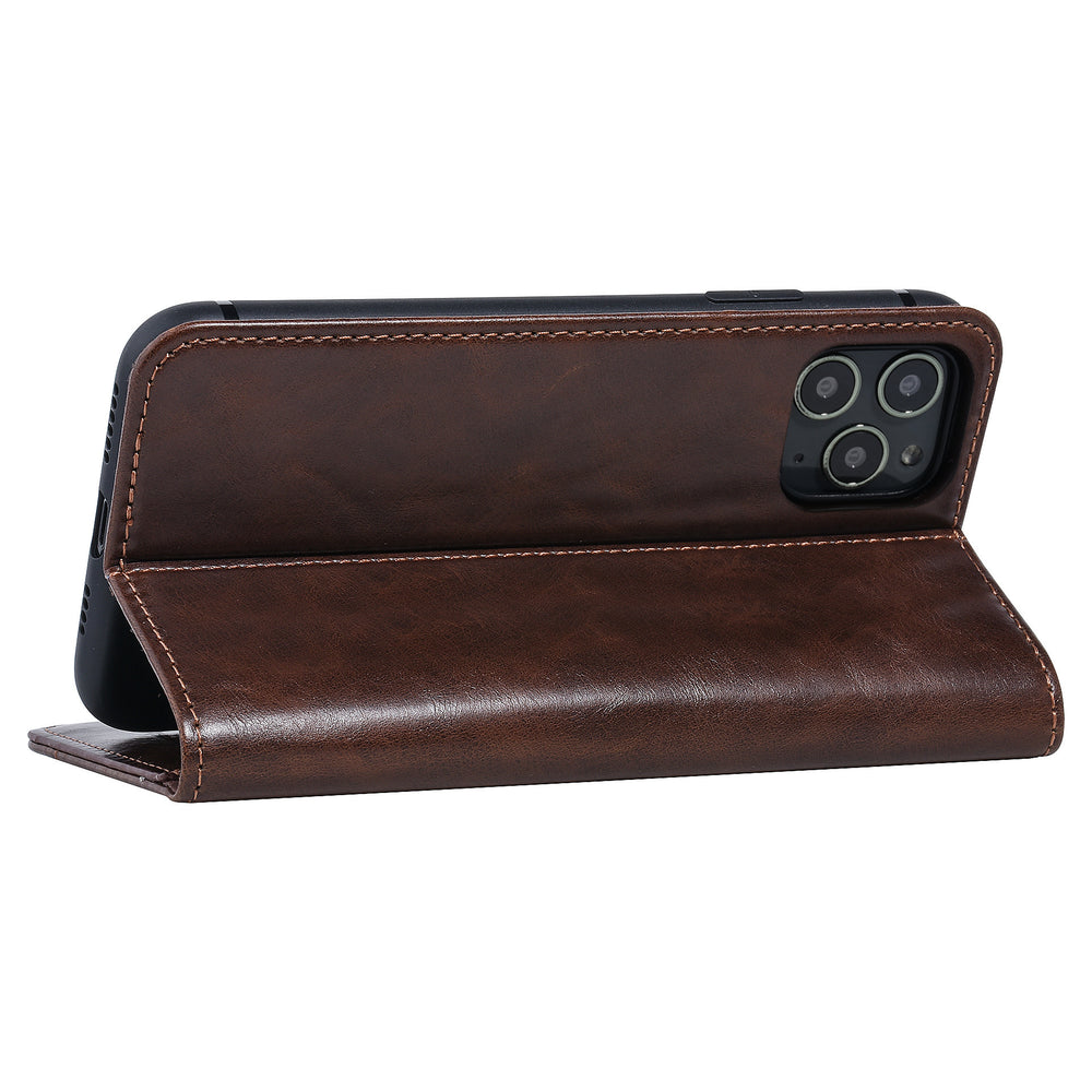 UNIQ Accessory Bruin hoesje iPhone 11 Pro Max - Book Case - Zachte-Hoesjes-Ilumina Benelux