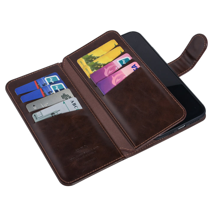 UNIQ Accessory Bruin hoesje iPhone 11 Pro Max - Book Case - Zachte huid-Hoesjes-Ilumina Benelux