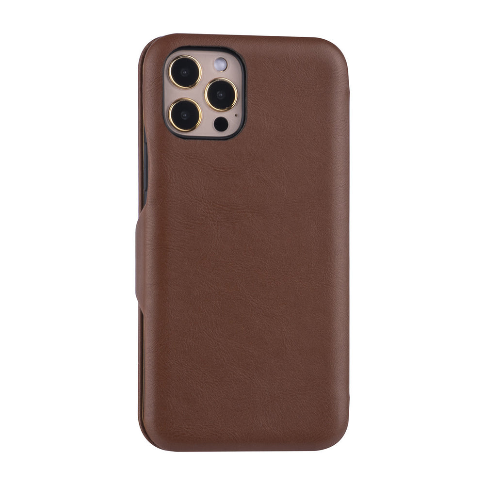 UNIQ Accessory Bruin hoesje iPhone 12 - 12 Pro - Book Case-Hoesjes-Ilumina Benelux