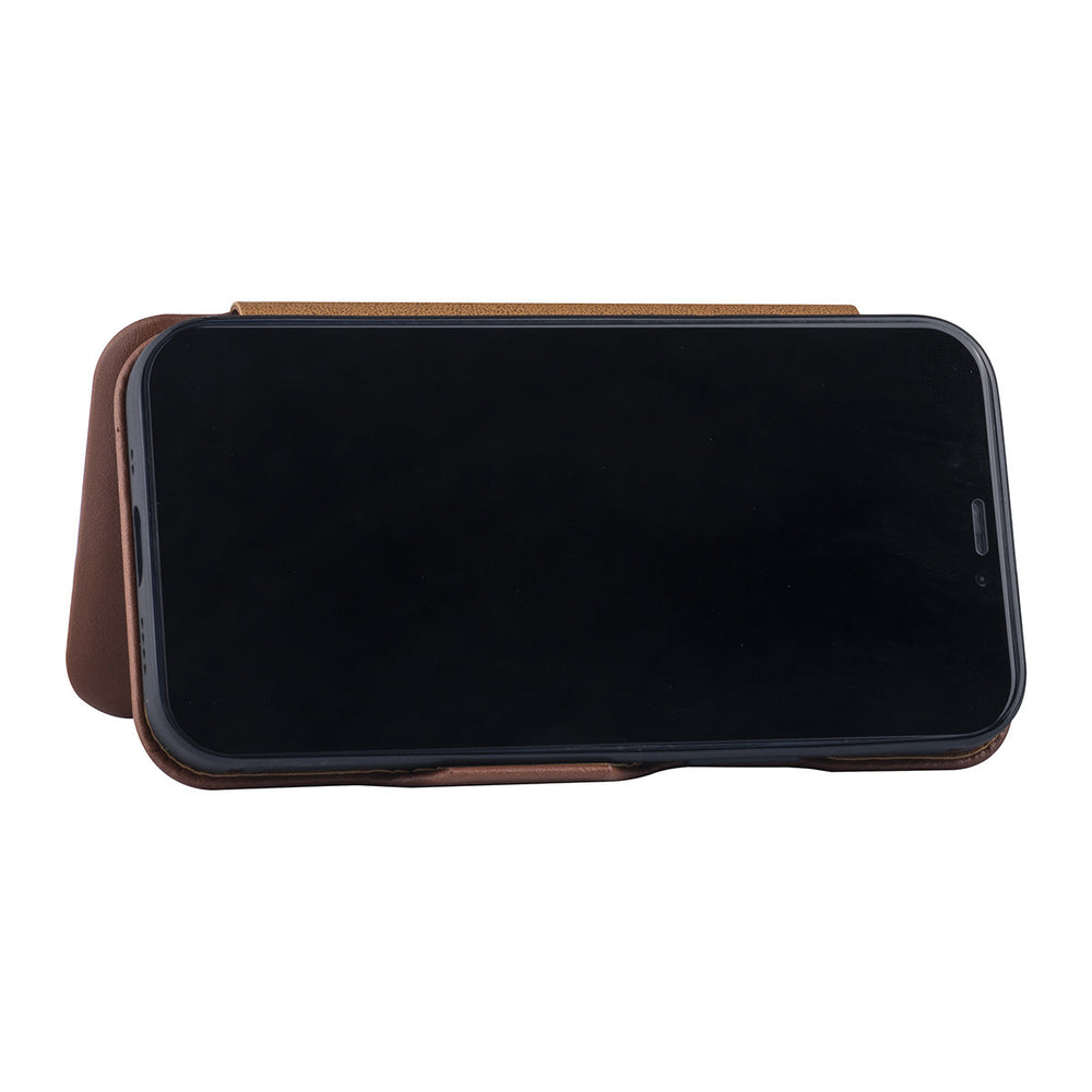UNIQ Accessory Bruin hoesje iPhone 12 Mini - Book Case-Hoesjes-Ilumina Benelux