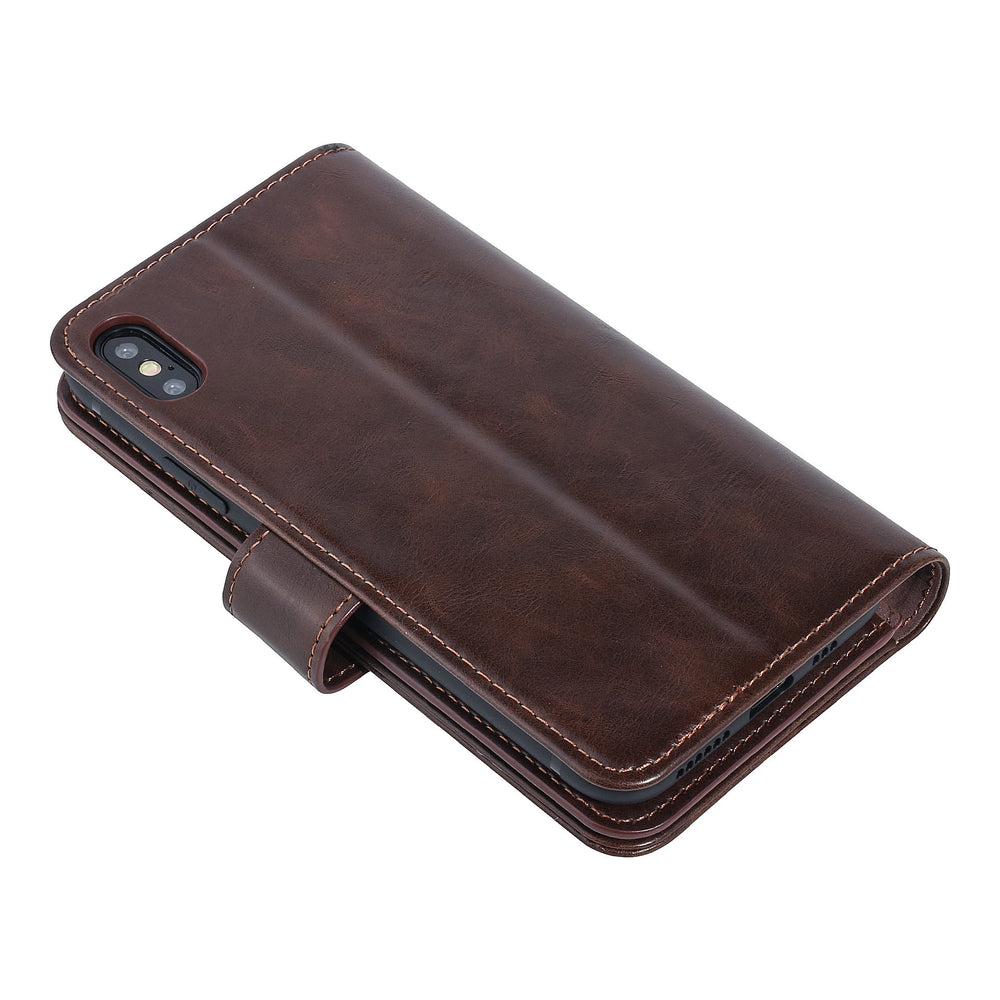 UNIQ Accessory Bruin hoesje iPhone Xs Max - Book Case - Zachte-Hoesjes-Ilumina Benelux