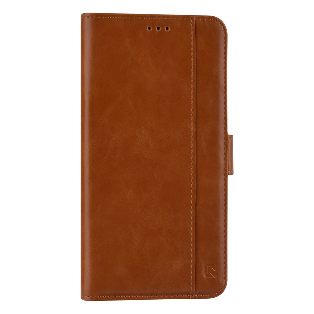 UNIQ Accessory Bruin hoesje voor iPhone 13 Pro Max - Book Case - Pasjeshouder voor 3 pasjes - Magneetsluiting-Hoesjes-Ilumina Benelux