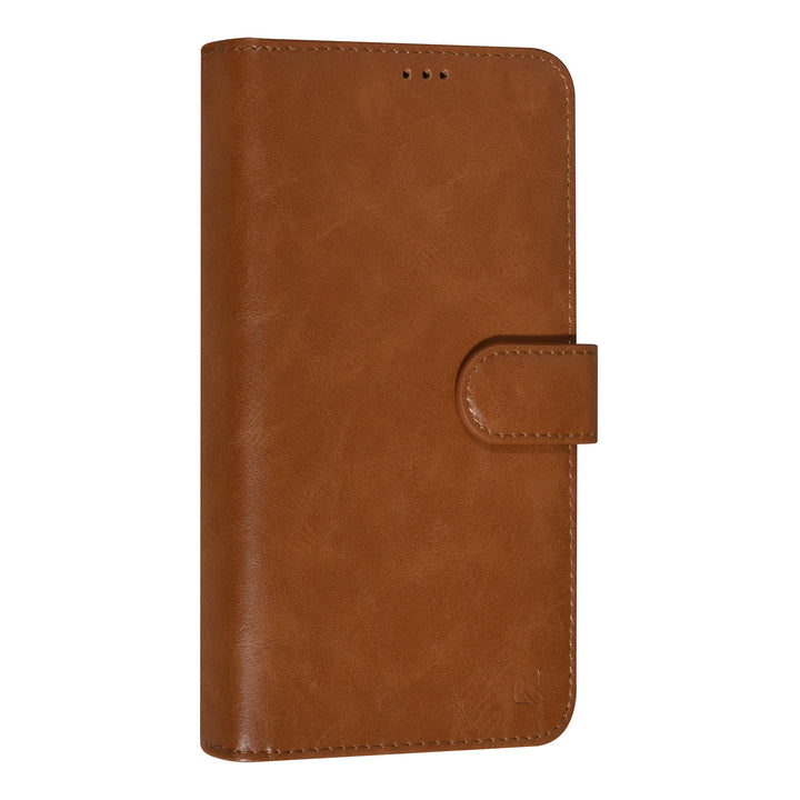 UNIQ Accessory Bruin iPhone 14 Pro Max Booktype Pasjeshouder voor 9 pasjes - Magneetsluiting-Hoesjes-Ilumina Benelux