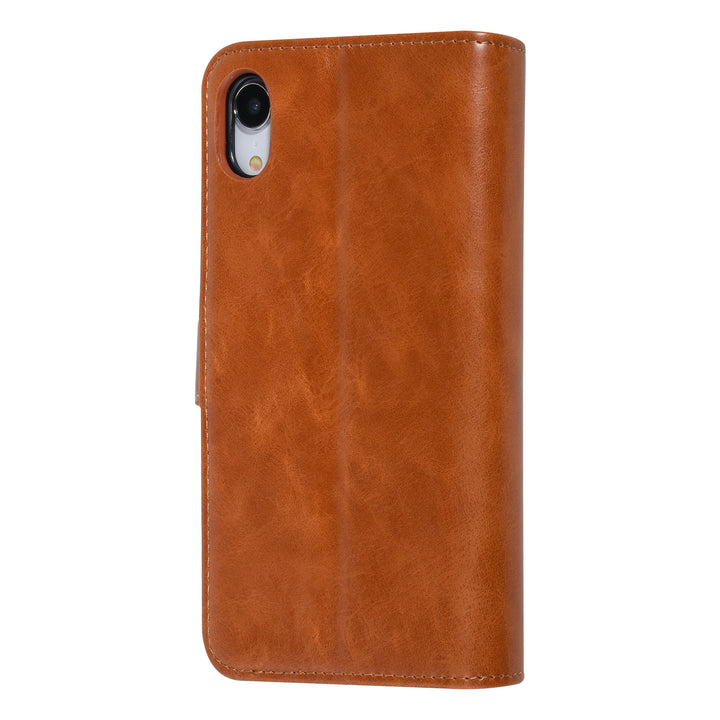 UNIQ Accessory DonkerBruin hoesje iPhone XR - Book Case - Zachte huid-Hoesjes-Ilumina Benelux
