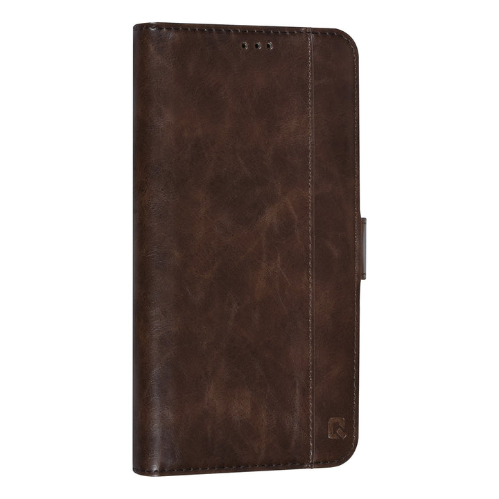 UNIQ Accessory DonkerBruin iPhone 14 Pro Max Booktype Pasjeshouder voor 3 pasjes - Magneetsluiting-Hoesjes-Ilumina Benelux