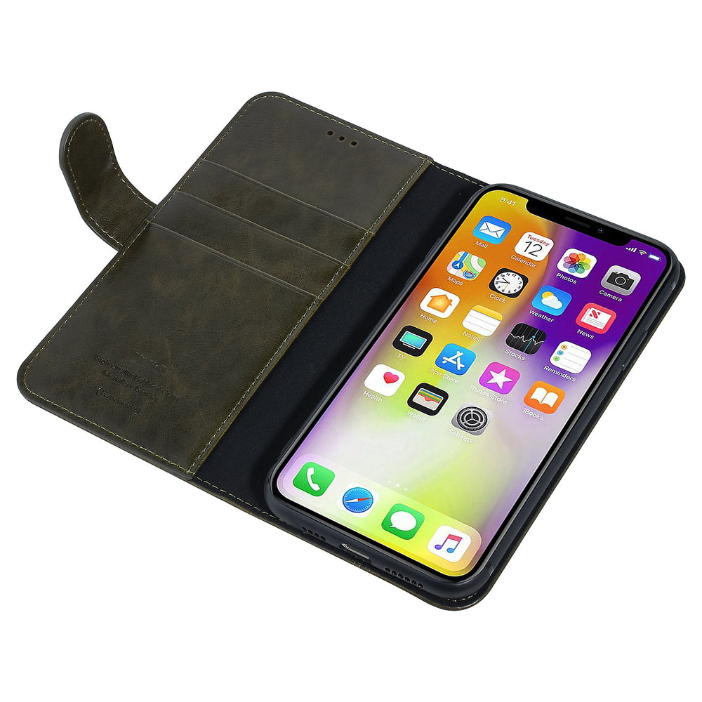 UNIQ Accessory DonkerGroen hoesje iPhone 11 Pro Max - Book Case - Zacht-Hoesjes-Ilumina Benelux