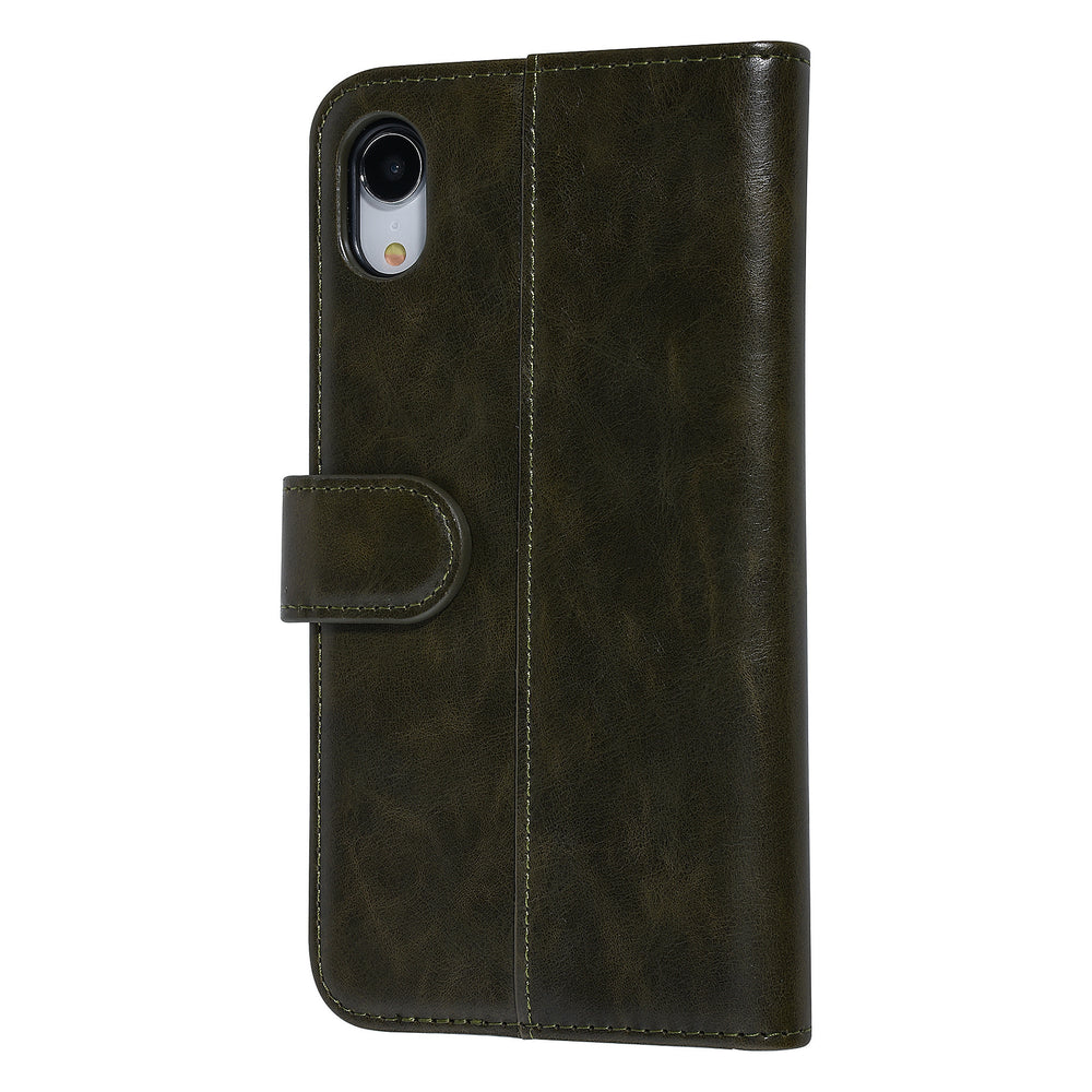 UNIQ Accessory DonkerGroen hoesje iPhone XR - Book Case - Zachte huid-Hoesjes-Ilumina Benelux