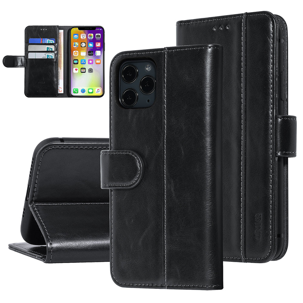 UNIQ Accessory DonkerGroen hoesje iPhone Xs Max - Book Case - Zachte huid-Hoesjes-Ilumina Benelux
