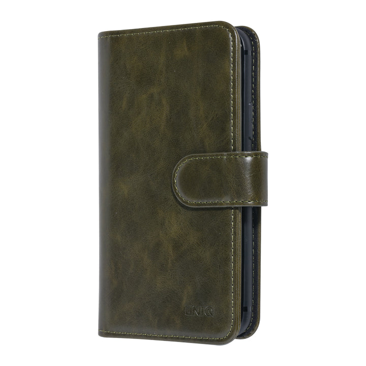 UNIQ Accessory DonkerGroen hoesje voor iPhone 11 Pro - Book Case - Pasjeshouder voor 9 pasjes - Magneetsluiting-Hoesjes-Ilumina Benelux