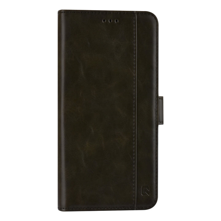 UNIQ Accessory DonkerGroen hoesje voor iPhone 13 Pro Max - Book Case - Pasjeshouder voor 3 pasjes - Magneetsluiting-Hoesjes-Ilumina Benelux