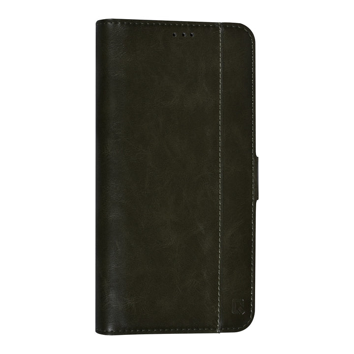 UNIQ Accessory DonkerGroen iPhone 14 Pro Max Booktype Pasjeshouder voor 3 pasjes - Magneetsluiting-Hoesjes-Ilumina Benelux