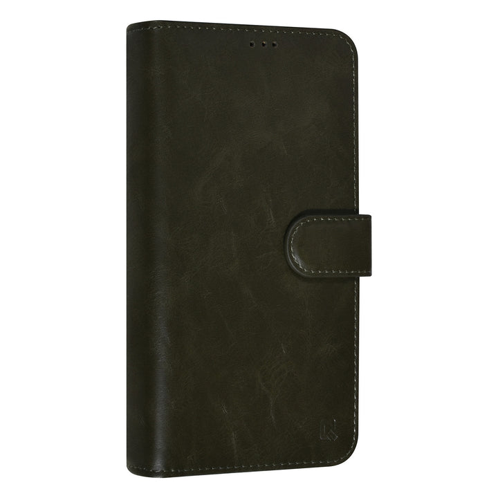 UNIQ Accessory DonkerGroen iPhone 14 Pro Max Booktype Pasjeshouder voor 9 pasjes - Magneetsluiting-Hoesjes-Ilumina Benelux