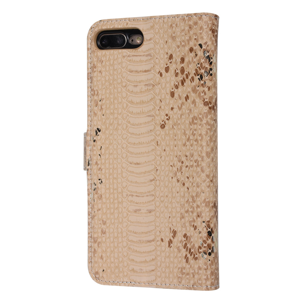 UNIQ Accessory Goud Slangenleer hoesje voor iPhone 7-8 Plus - Book Case-Hoesjes-Ilumina Benelux