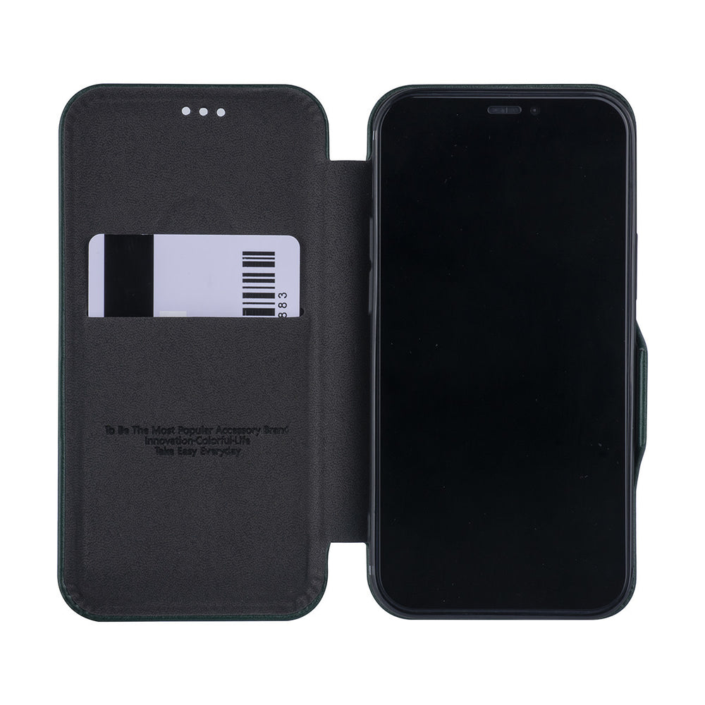 UNIQ Accessory Groen hoesje iPhone 12 Mini - Book Case-Hoesjes-Ilumina Benelux