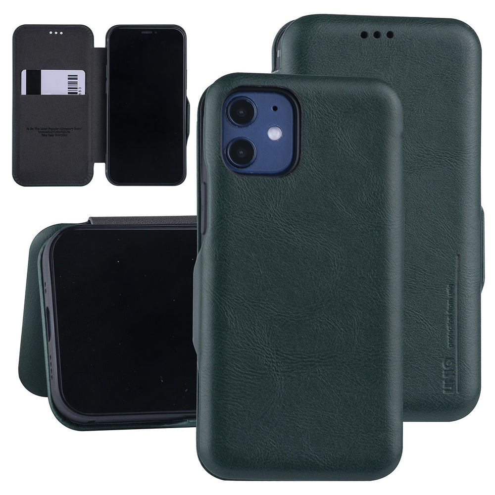 UNIQ Accessory Groen hoesje iPhone 12 Mini - Book Case-Hoesjes-Ilumina Benelux