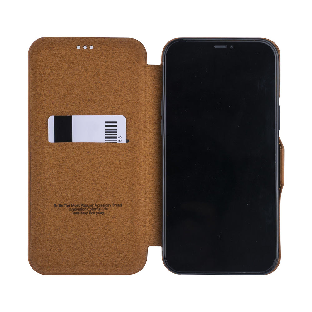 UNIQ Accessory LichtBruin hoesje iPhone 12 Pro Max - Book Case-Hoesjes-Ilumina Benelux
