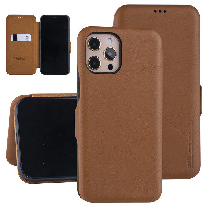 UNIQ Accessory LichtBruin hoesje iPhone 12 Pro Max - Book Case-Hoesjes-Ilumina Benelux