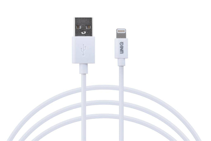 UNIQ Accessory MFI Lightning USB Kabel 2.4A (1m) - Wit-USB-Kabels-Ilumina Benelux