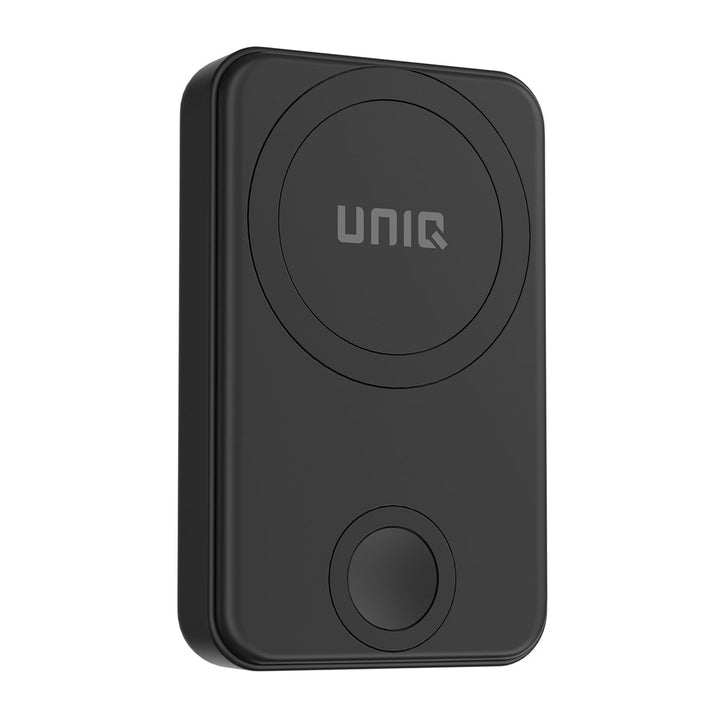 UNIQ Accessory Powerbank 6500 mAh - MagSafe - Apple Watch - Draadloos - Stand - 30cm USB-C Kabel - USB-C Poort - Zwart-Powerbank-Ilumina Benelux