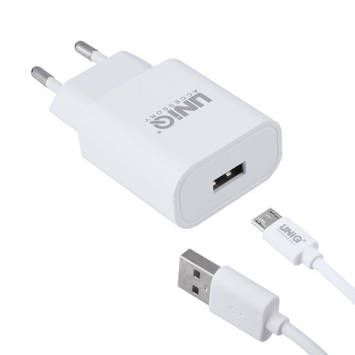 UNIQ Accessory Qualcomm 2.0 Quick travel charger - Micro USB Wit (CE)-Oplader-Ilumina Benelux