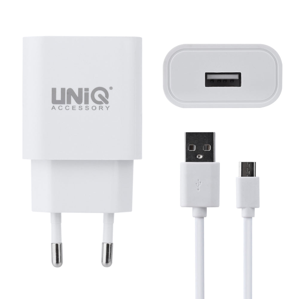 UNIQ Accessory Qualcomm 2.0 Quick travel charger - Micro USB Wit (CE)-Oplader-Ilumina Benelux