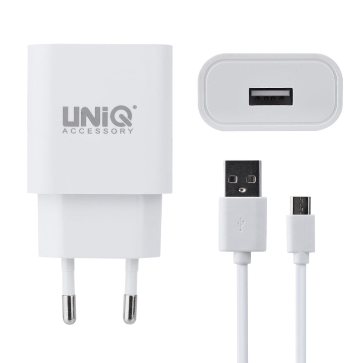 UNIQ Accessory Qualcomm 2.0 Quick travel charger - Micro USB Wit (CE)-Oplader-Ilumina Benelux