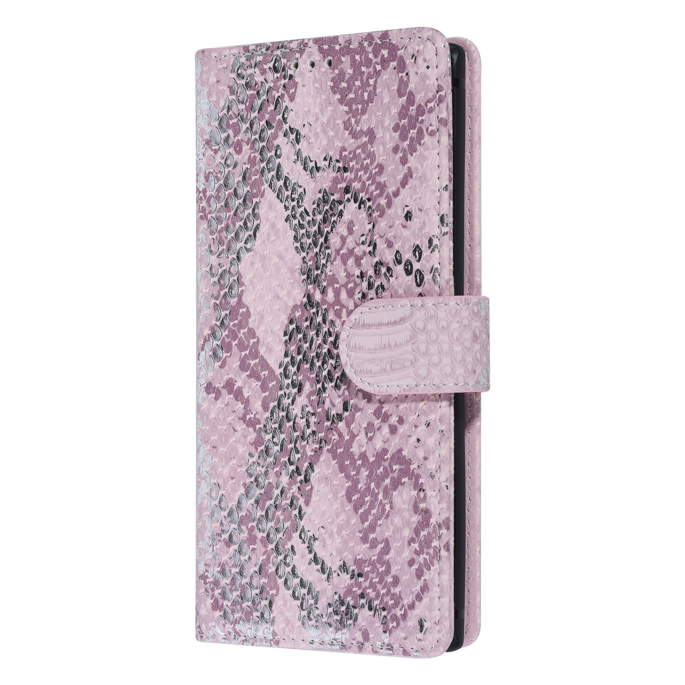 UNIQ Accessory Roze Slangenleer hoesje voor Galaxy Note 10 - Book Case(N970F)-Hoesjes-Ilumina Benelux