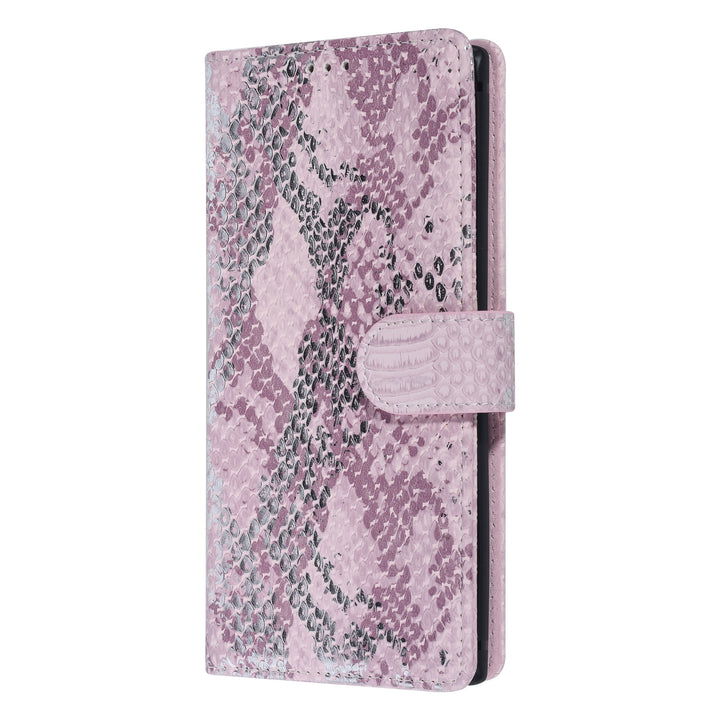 UNIQ Accessory Roze Slangenleer hoesje voor Galaxy Note 10 - Book Case(N970F)-Hoesjes-Ilumina Benelux