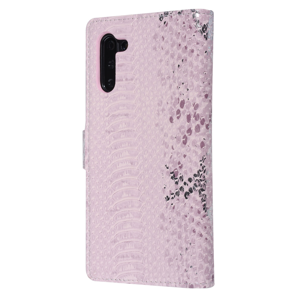 UNIQ Accessory Roze Slangenleer hoesje voor Galaxy Note 10 - Book Case(N970F)-Hoesjes-Ilumina Benelux
