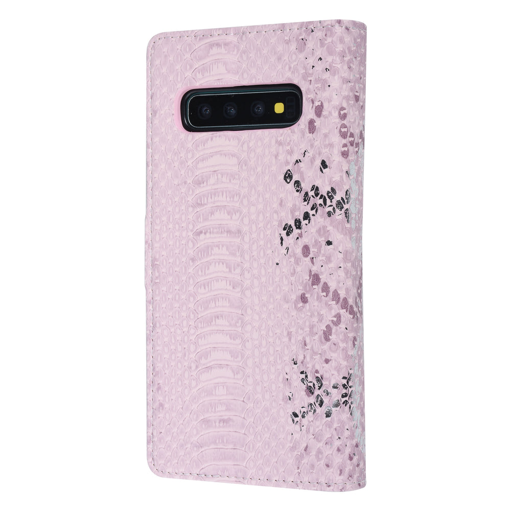 UNIQ Accessory Roze Slangenleer hoesje voor Galaxy S10 - Book Case-Hoesjes-Ilumina Benelux