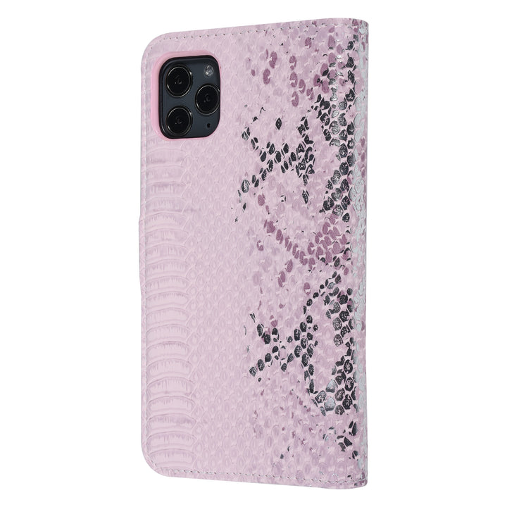 UNIQ Accessory Roze Slangenleer hoesje voor iPhone 11 Pro Max - Book Case-Hoesjes-Ilumina Benelux