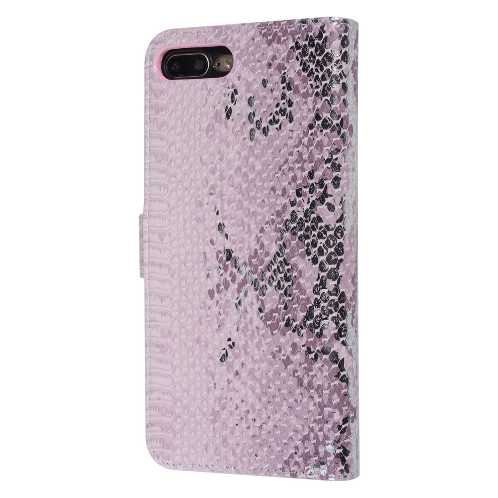 UNIQ Accessory Roze Slangenleer hoesje voor iPhone 7-8 Plus - Book Case-Hoesjes-Ilumina Benelux