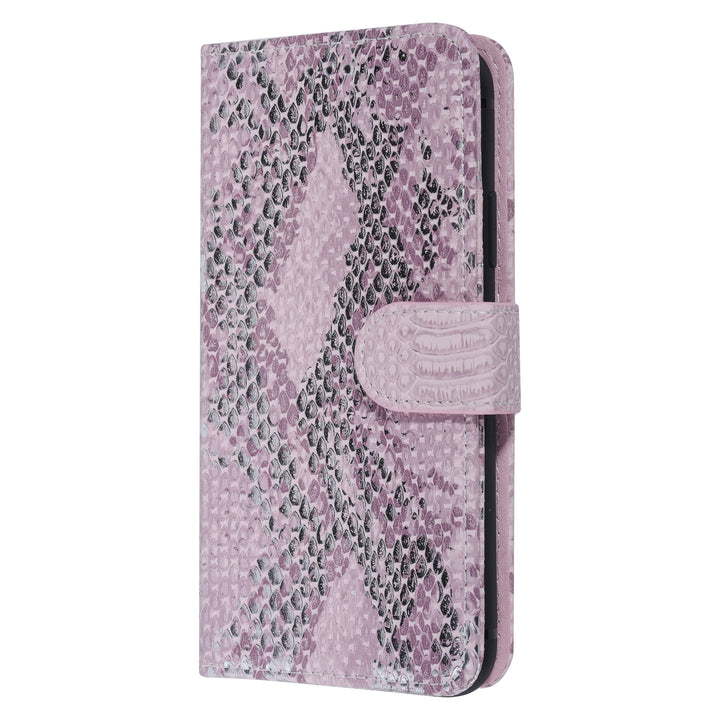 UNIQ Accessory Roze Slangenleer hoesje voor iPhone X-Xs - Book Case-Hoesjes-Ilumina Benelux