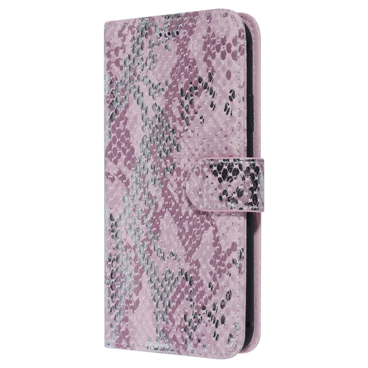 UNIQ Accessory Roze Slangenleer hoesje voor iPhone XR - Book Case-Hoesjes-Ilumina Benelux