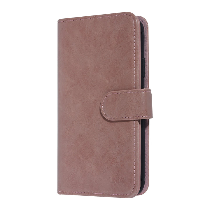 UNIQ Accessory Roze hoesje iPhone Xs Max - Book Case - Zachte huid-Hoesjes-Ilumina Benelux