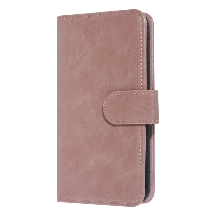 UNIQ Accessory Roze hoesje voor iPhone 11 Pro - Book Case - Pasjeshouder voor 9 pasjes - Magneetsluiting-Hoesjes-Ilumina Benelux