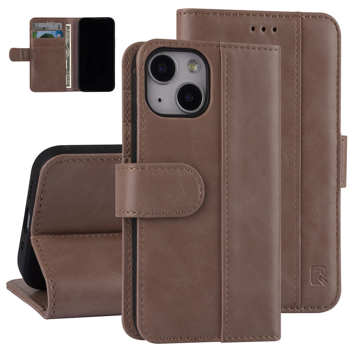 UNIQ Accessory Roze hoesje voor iPhone 13 Mini - Book Case - Pasjeshouder voor 3 pasjes - Magneetsluiting-Hoesjes-Ilumina Benelux