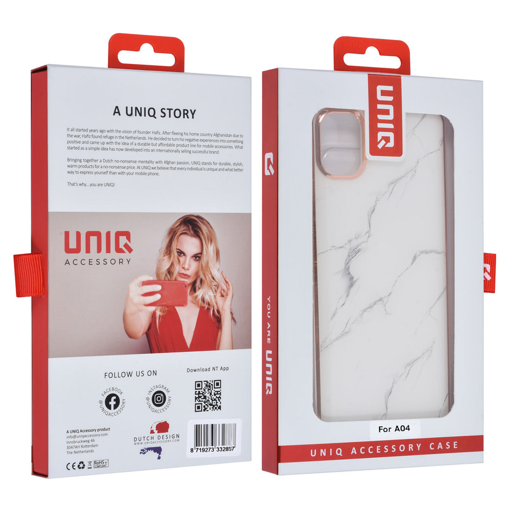 UNIQ Accessory Samsung Galaxy A04 TPU Back Cover hoesje - Marble-Hoesjes-Ilumina Benelux