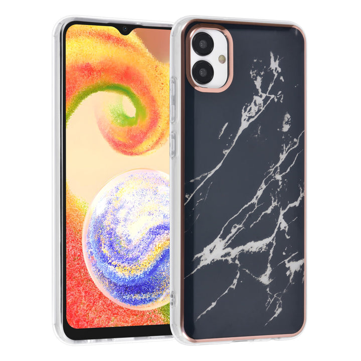 UNIQ Accessory Samsung Galaxy A04 TPU Back Cover hoesje - Marble Black-Hoesjes-Ilumina Benelux