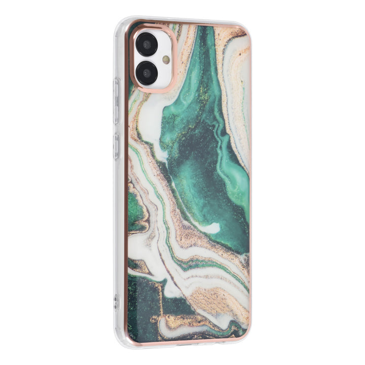 UNIQ Accessory Samsung Galaxy A04 TPU Back Cover hoesje - Marble Green-Hoesjes-Ilumina Benelux