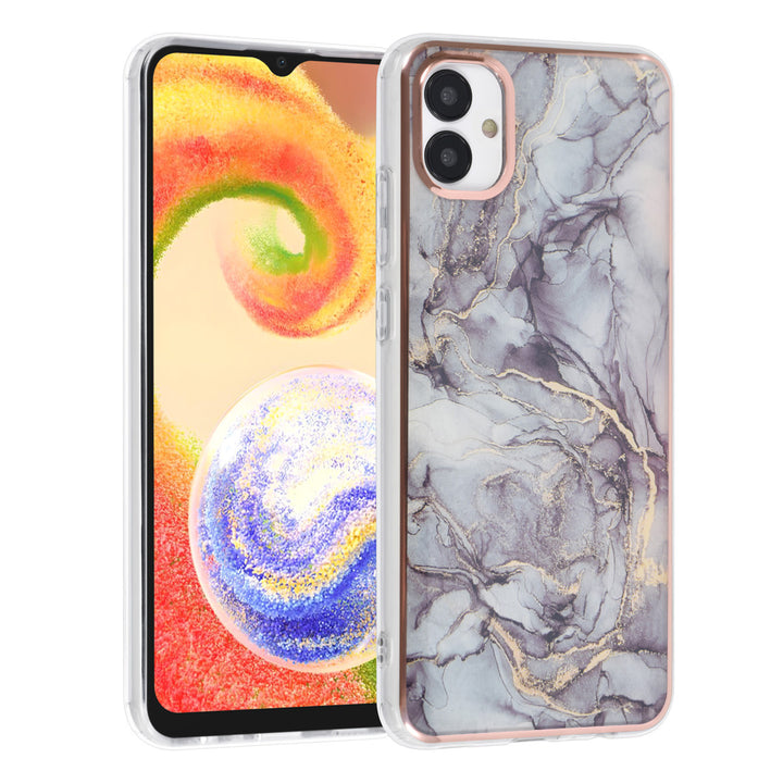 UNIQ Accessory Samsung Galaxy A04 TPU Back Cover hoesje - Marble Grey-Hoesjes-Ilumina Benelux