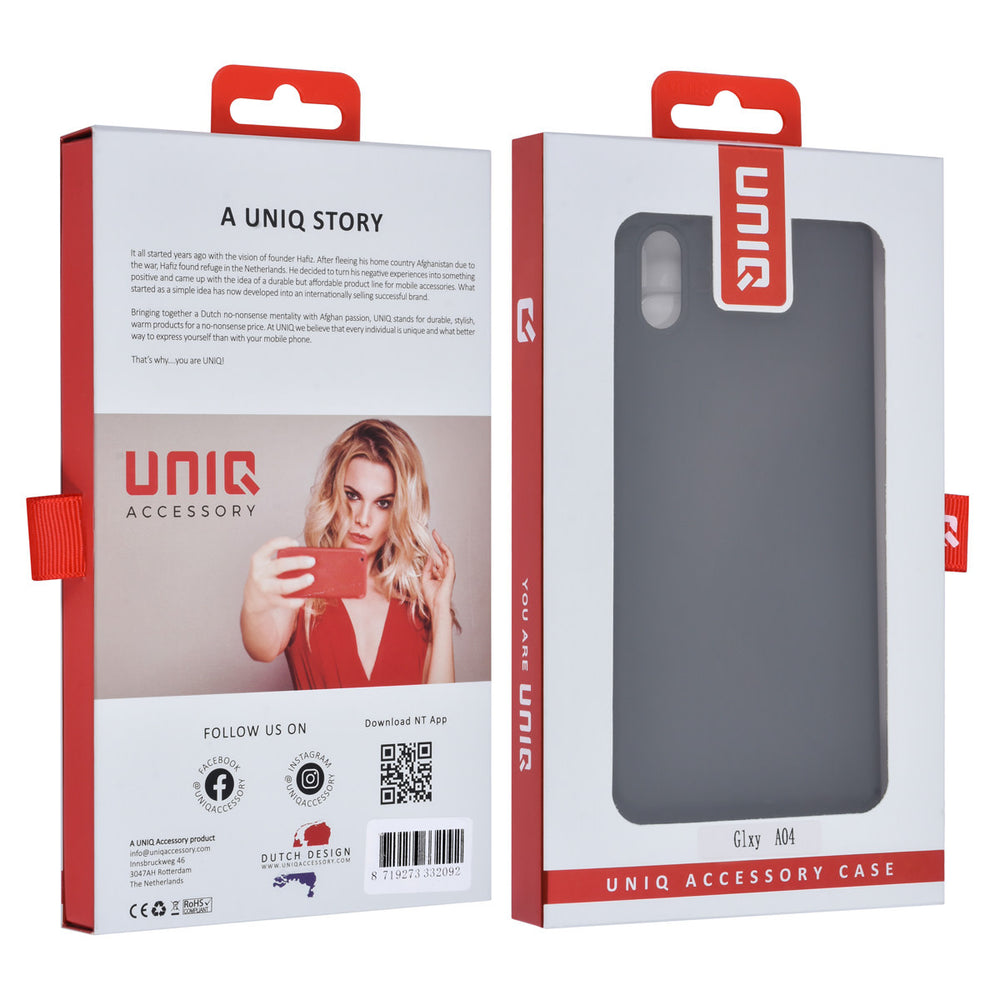 UNIQ Accessory Samsung Galaxy A04 TPU Backcover - Zwart-Hoesjes-Ilumina Benelux